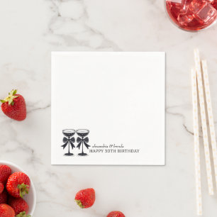 Serviette En Papier Bow Champagne