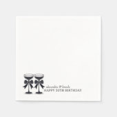 Serviette En Papier Bow Champagne (Devant)