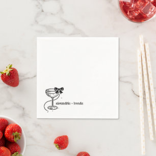 Serviette En Papier Bow Champagne