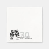 Serviette En Papier Bow Champagne (Devant)