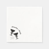Serviette En Papier Bow Champagne (Devant)