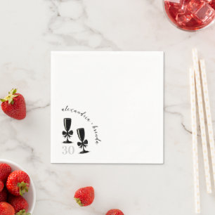Serviette En Papier Bow Champagne