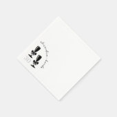Serviette En Papier Bow Champagne (Coin)