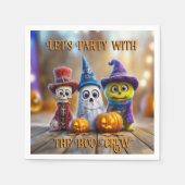 Serviette En Papier Bow Crew Halloween Party Ghost Skeleton Monster (Devant)