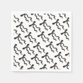 Serviette En Papier Bow noir (Devant)