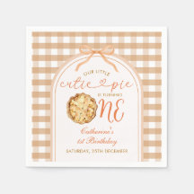 Bow Our Little Cutie Pie Automne En vichy 1er Anni