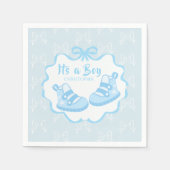 Serviette En Papier Bow Ribbon C'est un garçon (Devant)