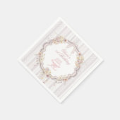 Serviette En Papier Bow Wildflower First Birthday (Coin)