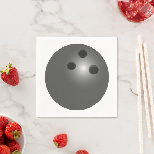 Serviette En Papier Bowling Ball (En situation)