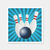 Serviette En Papier Bowling Birthday Party Paper (Devant)