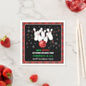 Serviette En Papier Bowling festif de vacances (En situation)