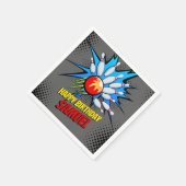 Serviette En Papier Bowling fête d'anniversaire (Coin)