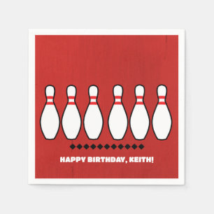 Serviette En Papier Bowling League fête d'anniversaire