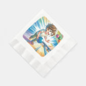 Serviette En Papier Bowling Party Boy's Anime Birthday (Coin)