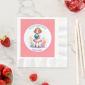 Serviette En Papier Bowling Party Fille's Anime Annime Personnalisé (En situation)