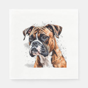 Serviette En Papier Boxer Buddy Portable Photo-Realiste Conception Chi
