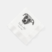 Serviette En Papier Boxer Chien Boire Personnalisé Boisson Sur Moi (Coin)