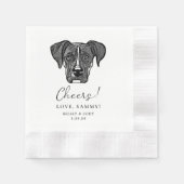 Serviette En Papier Boxer Chien Chefs Personnalisés Serviettes (Devant)