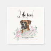 Serviette En Papier Boxer Chien Mariage Cocktail Serviettes (Devant)