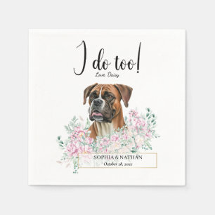Serviette En Papier Boxer Chien Mariage Cocktail Serviettes