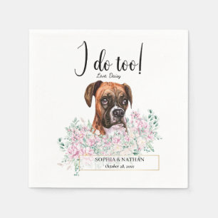 Serviette En Papier Boxer Chien Mariage Cocktail Serviettes