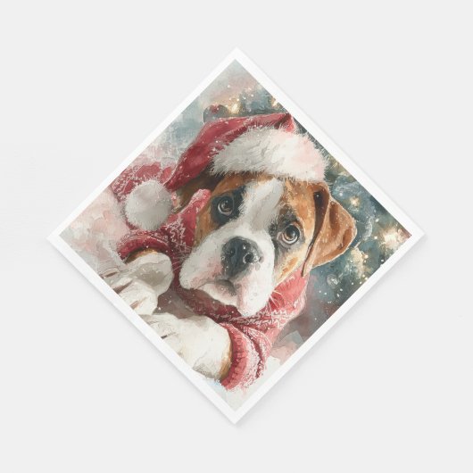Serviette En Papier Boxer Christmas Paper Napkin (Coin)
