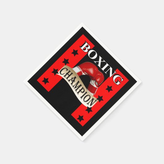 SERVIETTE EN PAPIER BOXING (Coin)