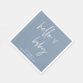 Serviette En Papier Boy Baby shower Blue Paper Napkin Boho Decor (Coin)