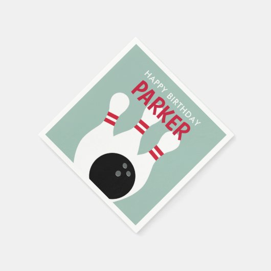 Serviette En Papier Boy Bowling fête d'anniversaire (Coin)