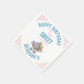Serviette En Papier Boy Ice Cream Camion Deux Sweet 2e Anniversaire (Coin)