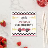Serviette En Papier Boy Race Car fête d'anniversaire (En situation)