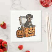 Serviette En Papier Boykin Spaniel Halloween (En situation)