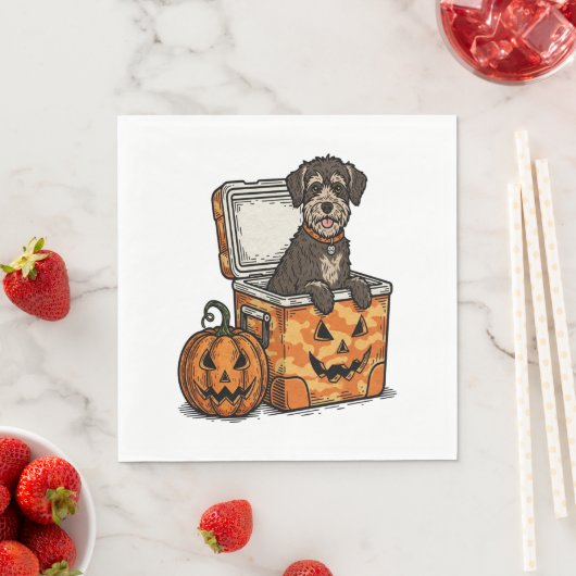 Serviette En Papier Boykin Spaniel Halloween (En situation)