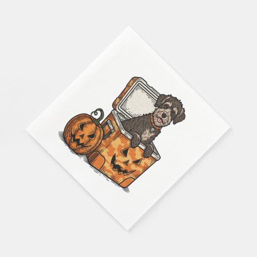 Serviette En Papier Boykin Spaniel Halloween (Coin)