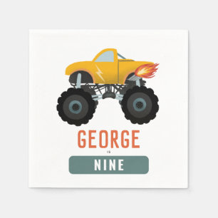 Serviette En Papier Boys Hot Truck Enfants Cool Anniversaire