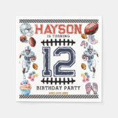 Serviette En Papier Boys Sports Football fête d'anniversaire (Devant)