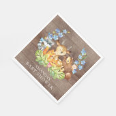 Serviette En Papier Boys Woodland Baby shower papier serviettes (Coin)