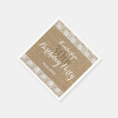 Serviette En Papier Bracelet en dentelle romantique 30e Anniversaire P (Coin)