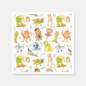 Serviette En Papier Brainrot Meme Birthday Party (Devant)