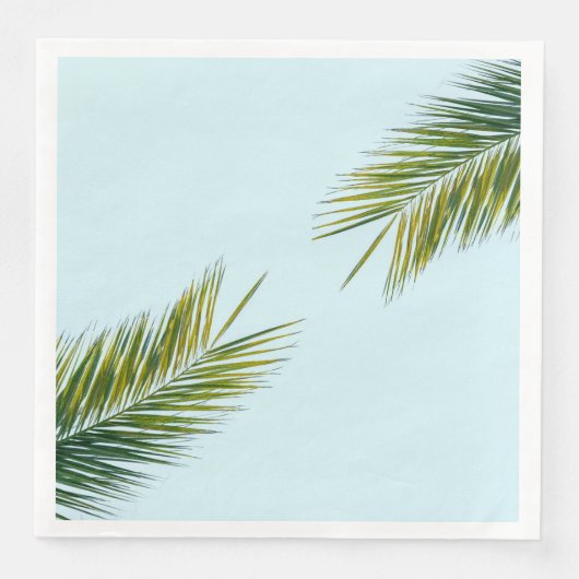 Serviette En Papier Branche de palmier (Devant)