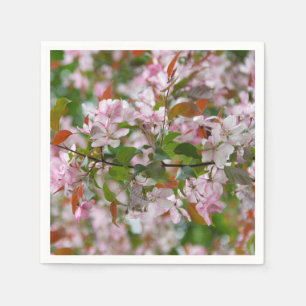 Serviette En Papier Branche délicate avec fleurs pommier