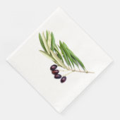 Serviette En Papier Branche d'olive (Coin)