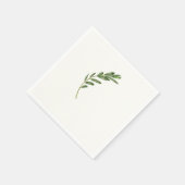 Serviette En Papier Branche d'olive - Napkin (Coin)
