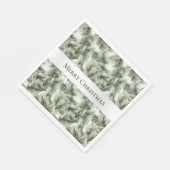 Serviette En Papier Branches d'arbre de Noël (Coin)