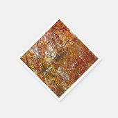 Serviette En Papier Branches de la nature d'automne Feuille orange (Coin)