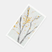 Serviette En Papier Branches de l'arbre d'automne avec feuilles de aut (Coin)