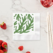 Serviette En Papier branches de sapin de Noël (En situation)