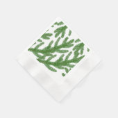 Serviette En Papier branches de sapin de Noël (Coin)