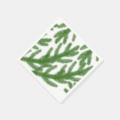 Serviette En Papier branches de sapin de Noël (Coin)