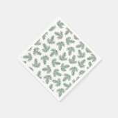 Serviette En Papier Branches de vacances de Pine Verte (Coin)